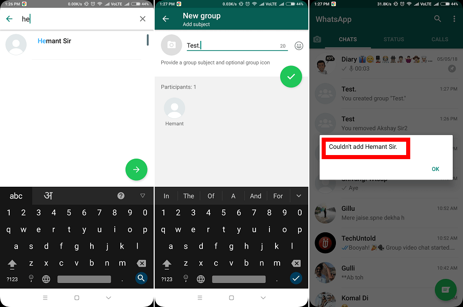 How to know if someone blocked you on WhatsApp
