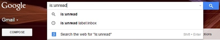how to see all unread emails in gmail