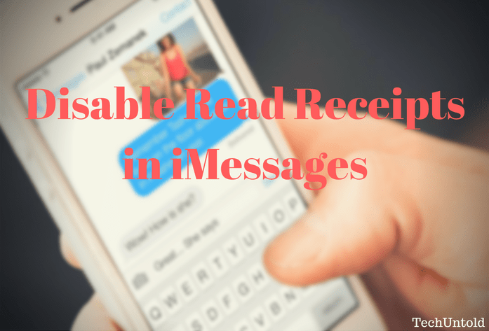 Turn off read receipts in iMessage for certain contacts