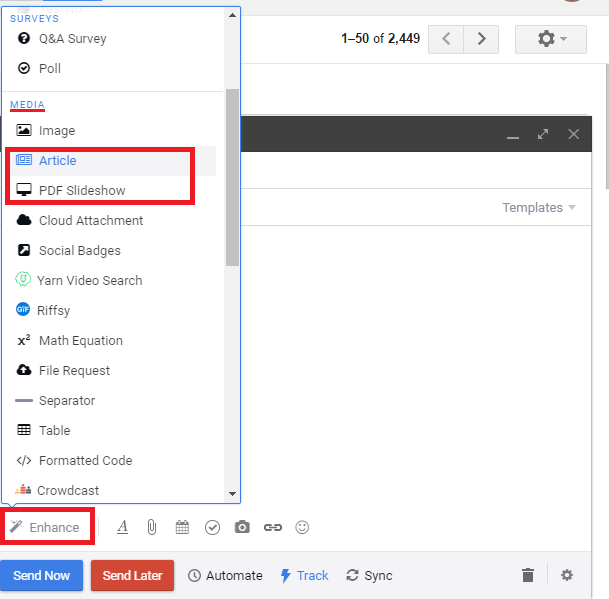 Embed PDF in Email in Gmail