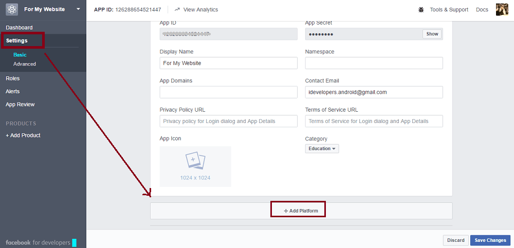 Give Access to Facebook API third party apps and plugins