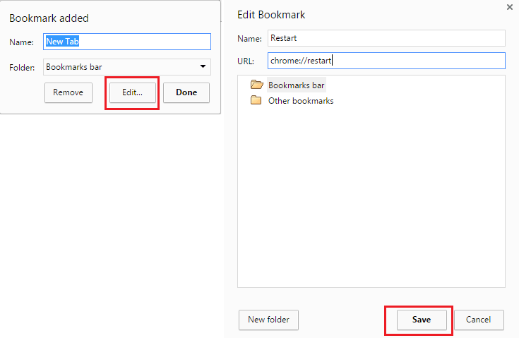 Restart Chrome without losing tabs