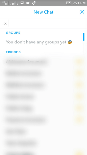How to create Snapchat Group