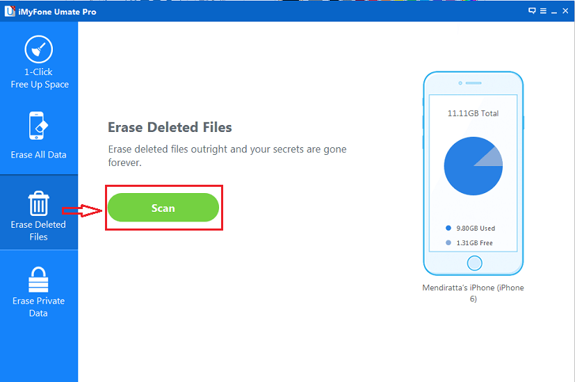 Permanently Erase Deleted data on iPhone