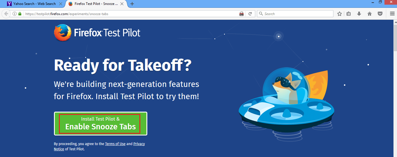 How to get Firefox test pilot program