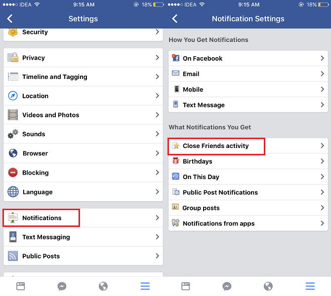 How to Stop Notifications from Friends on Facebook about their Status Updates