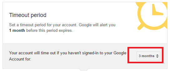 how to delete gmail account automatically after some time automatically -timeout period