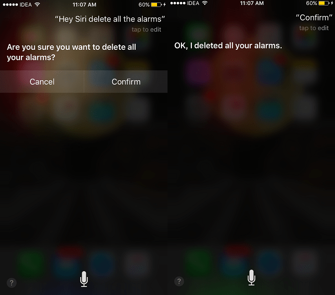 Delete All Alarms at once on iPhone