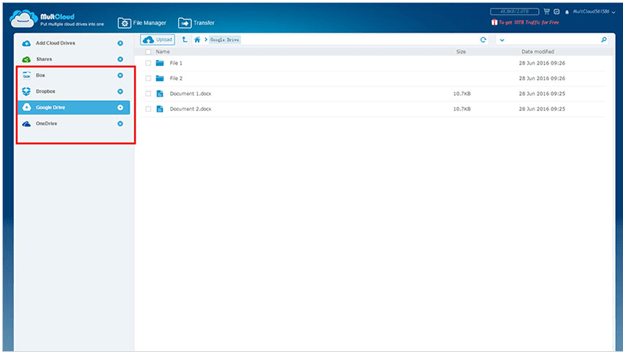 Manage Multiple Cloud Drives Together using MultCloud