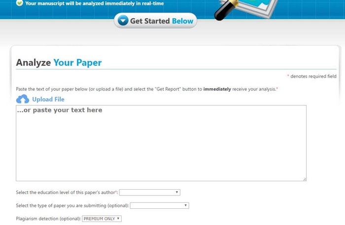 PaperRater Grammar Checker