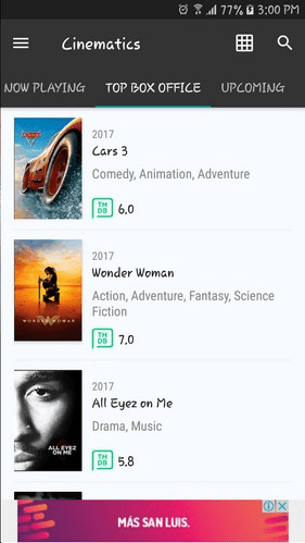 Cinematics an alternative to IMDb