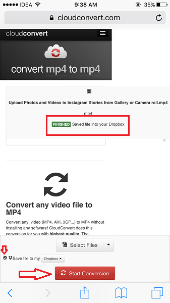 Save YouTube Video to Dropbox
