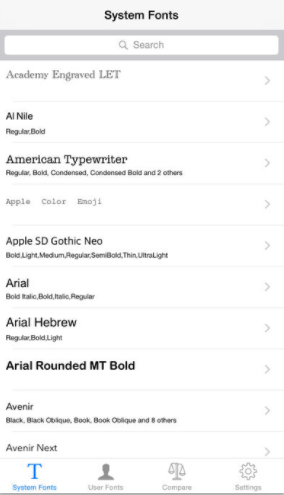 typography apps for fonts -ifont