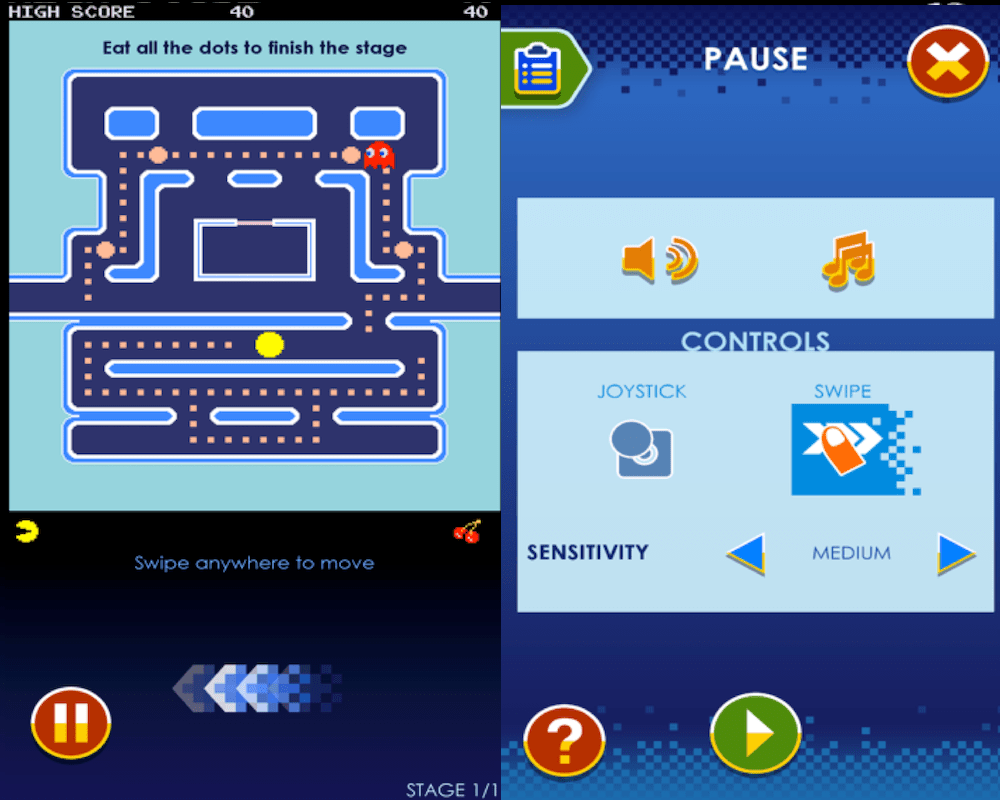 PAC-MAN app for Android and iOS
