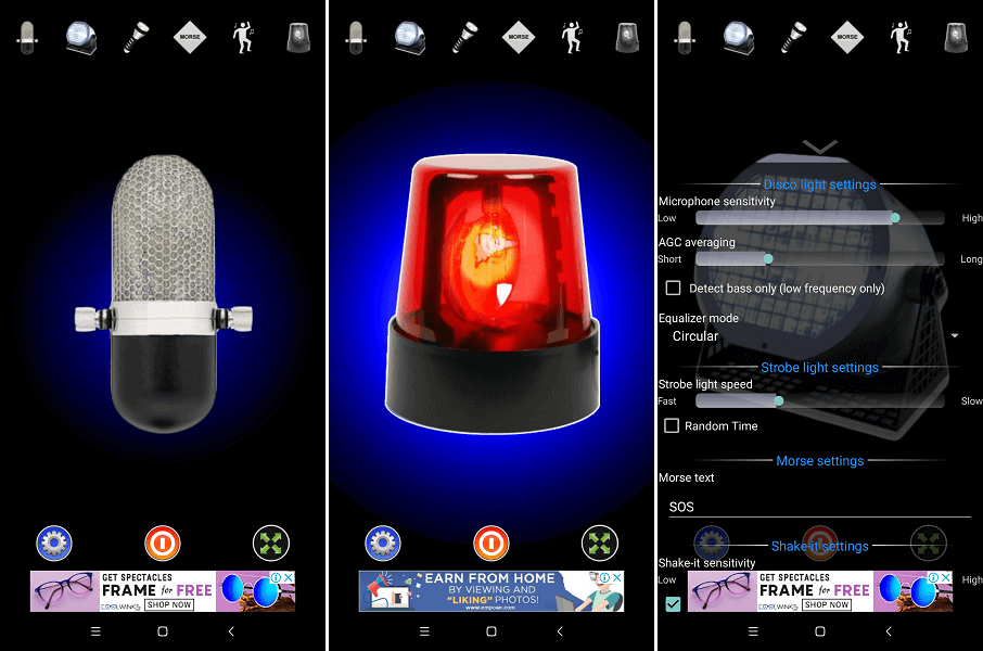 Flashlight app - Disco Light™ LED Flashlight