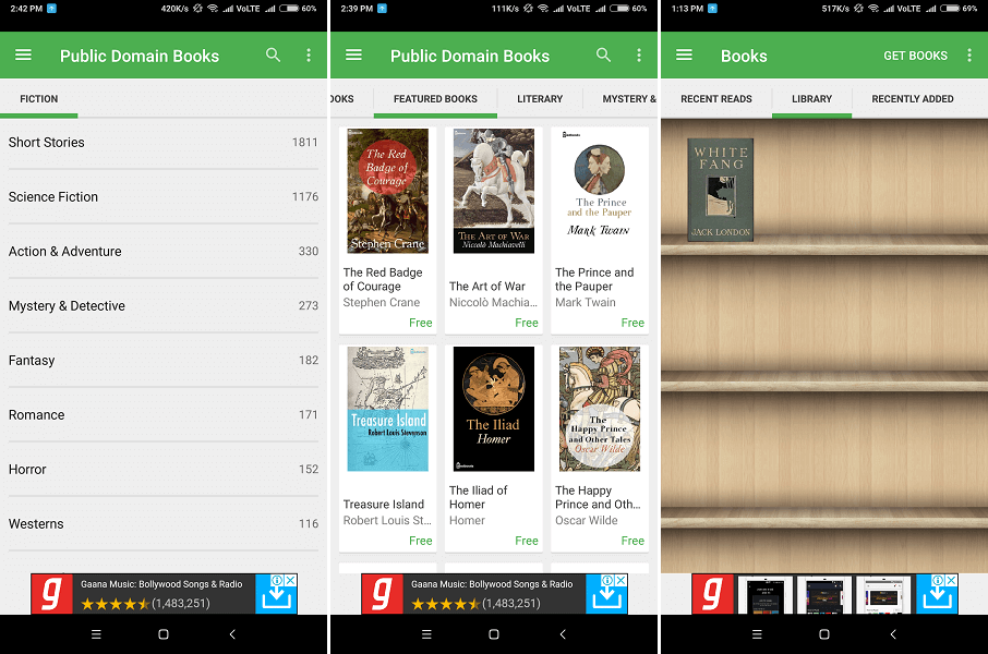 Best Android for downloading eBooks -Aldiko Book Reader