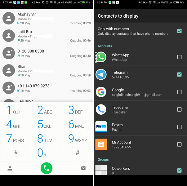 ExDialer & Contacts -smallest free android dialer app
