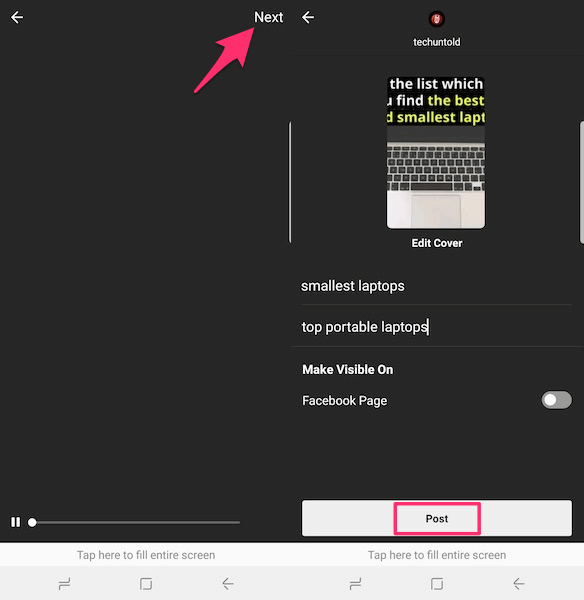 Upload Videos To IGTV Channel