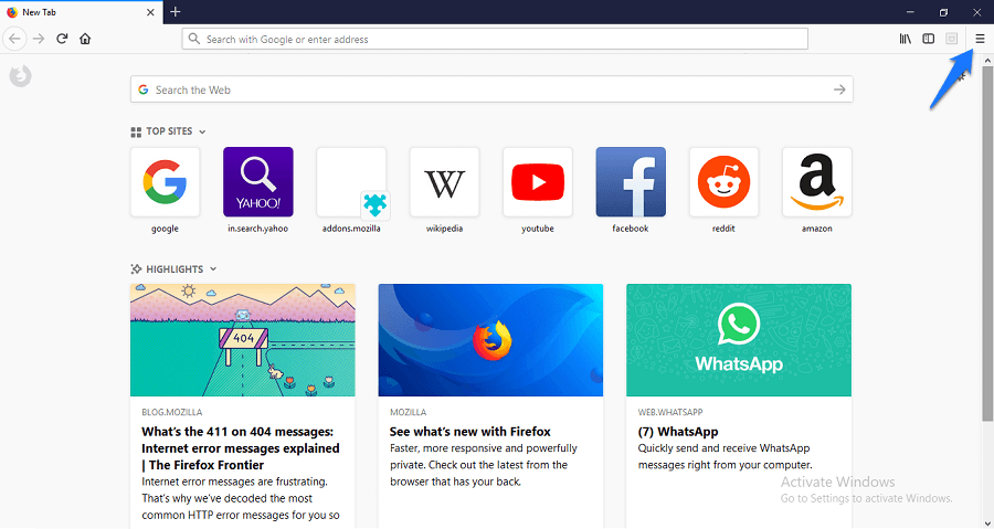 Change firefox background colour