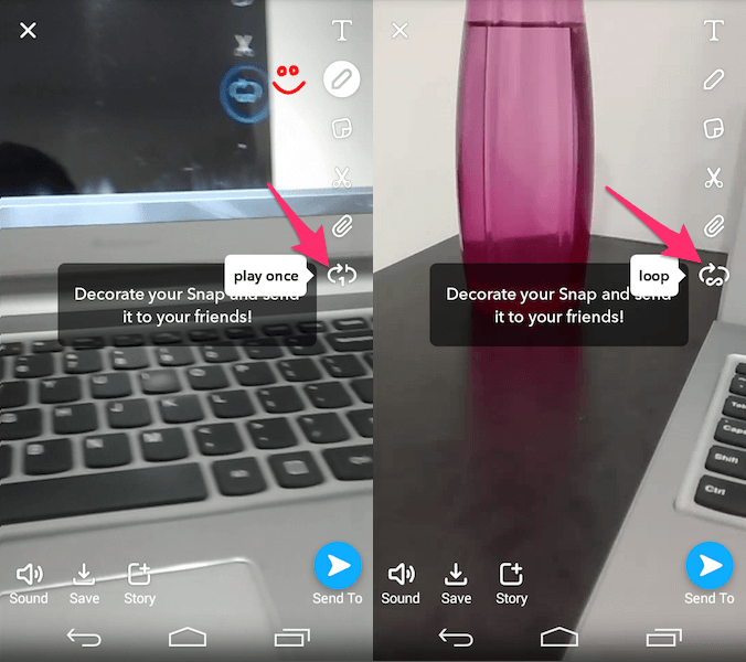 Loop Snapchat Videos