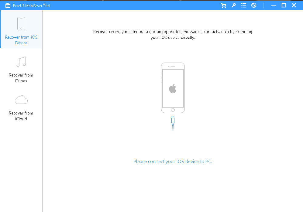 EaseUS iOS Device Recovery feature