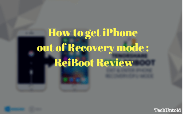 How to get iPhone out of Recovery mode