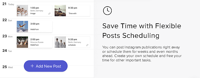 Combin Scheduler for  Instagram posts and stories