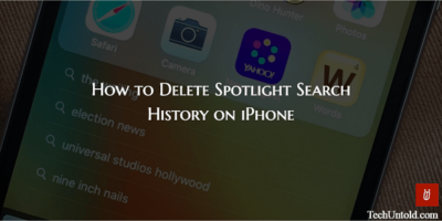 Learn How To Clear Spotlight Search On iPhone