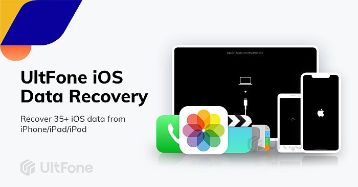UltFone iOS Data Recovery promo graphic