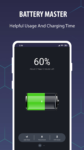 Battery Doctor landing page on mobile