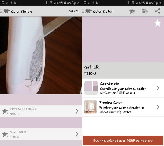 Ứng dụng nhận dạng màu ColorSmart dành cho Android và iPhone