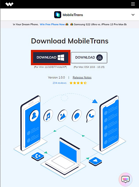 Mobiletrans download page