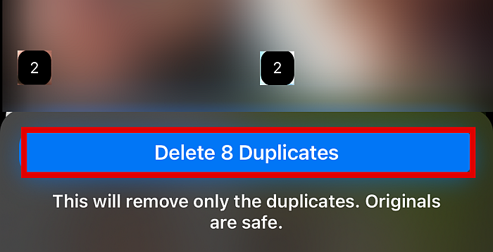 Click Delete Duplicates and you’re done.