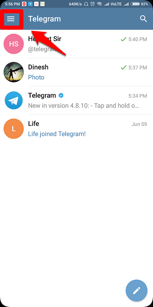 How to disable last seen on telegram