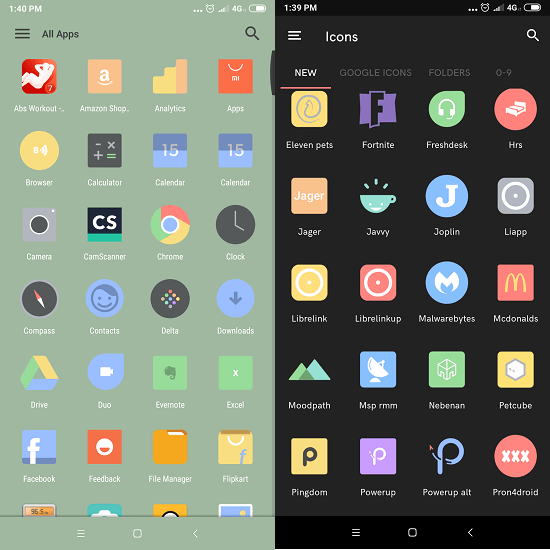 Delta icon pack