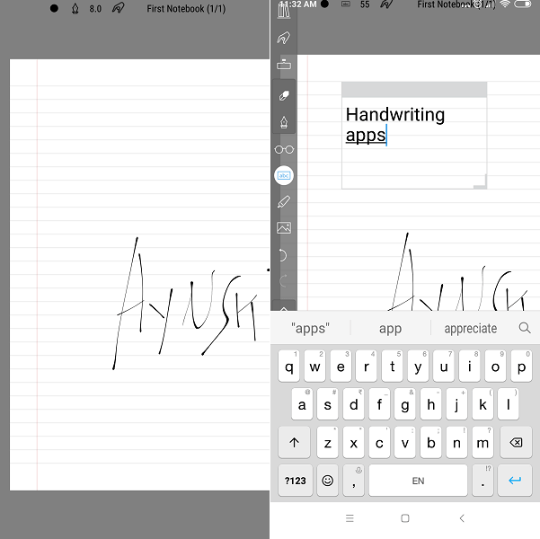 best handwriting to text app - INKredible