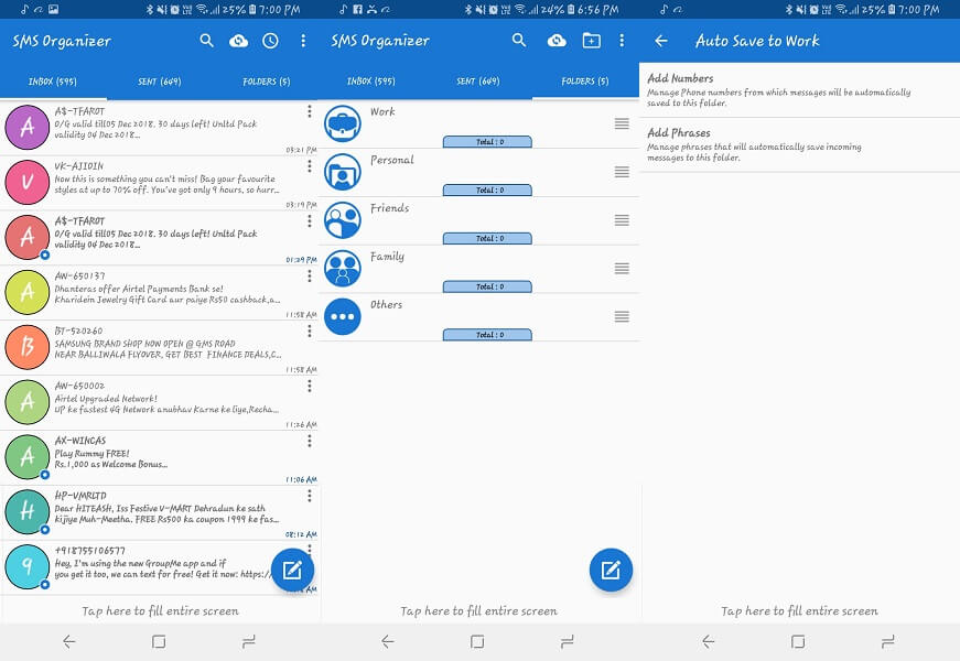 SMS Backup - SMS organizer apps android