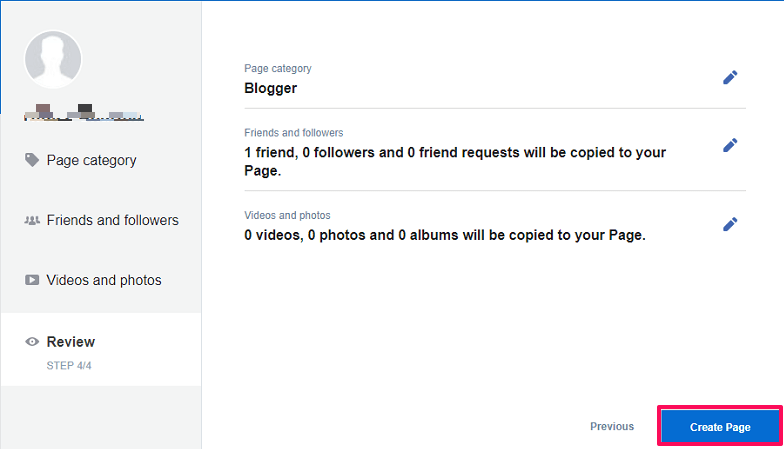 Use Facebook personal profile as page