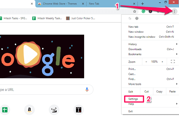 change Chrome tabs background and layout - Chrome themes