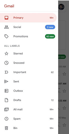 Smart Features Gmail