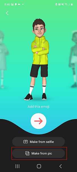 Sample emoji page in gboard