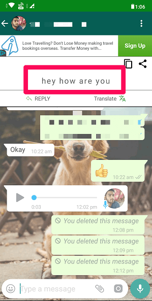 Convert WhatsApp Voice Message to Text