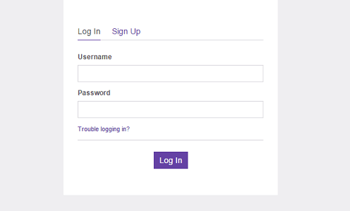login with your twitch details