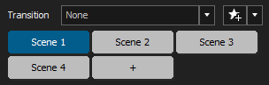 select new scene on xsplit