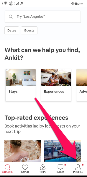 Airbnb profile icon
