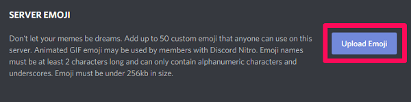 add custom emojis on discord