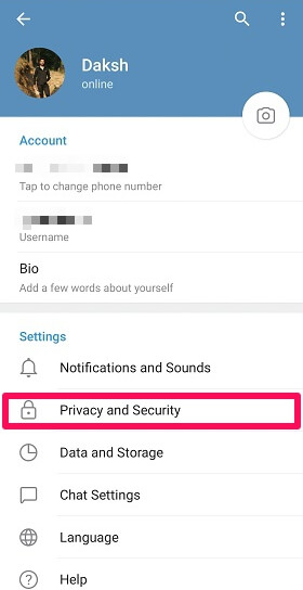 changing privacy and security settings