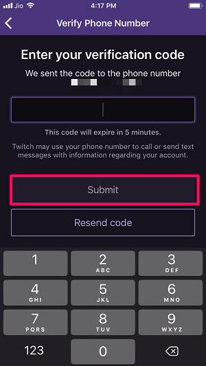 submit the code
