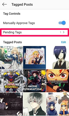 pending tags