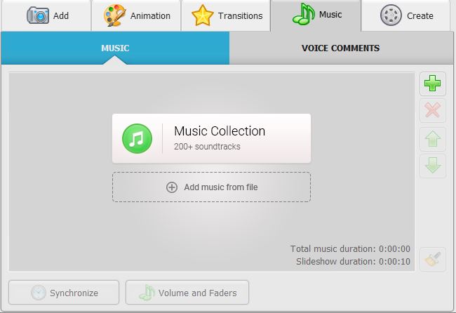 Music Collection Interface